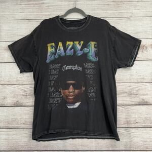 Ruthless Classics Eazy-E Distressed T-Shirt Mens Large Gray Gangster Rap